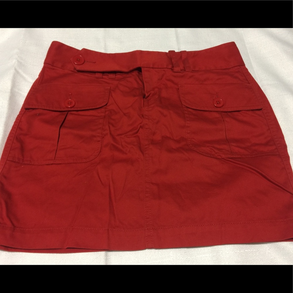 Cute Red Mini Skirt, size 2